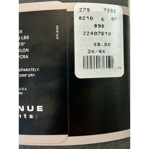 Avenue Tights In Gray Size 3X - 4X for 215 - 275 lbs. - Picture 4 of 4